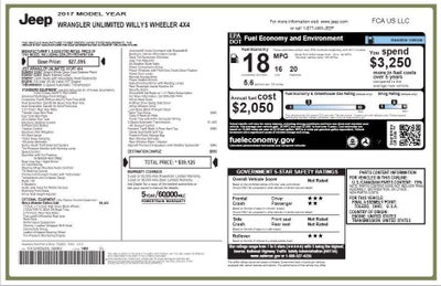 2017 Jeep Wrangler Unlimited Willy Wheeler 4x4