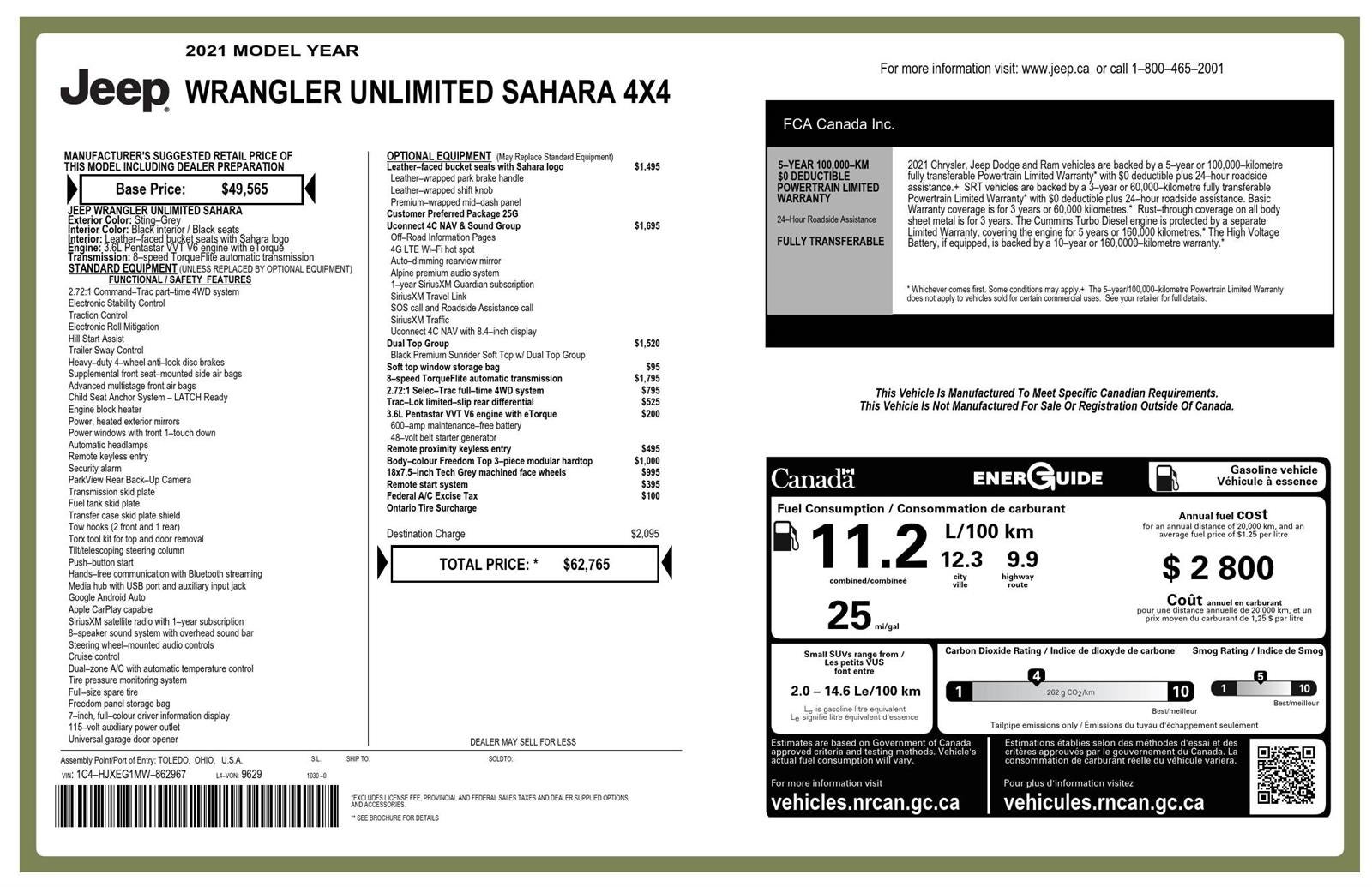 2021 Jeep Wrangler Unlimited Sahara