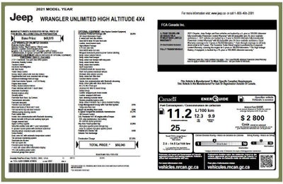 2021 Jeep Wrangler Unlimited High Altitude