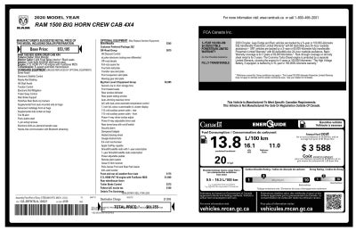 2020 RAM 1500 Big Horn