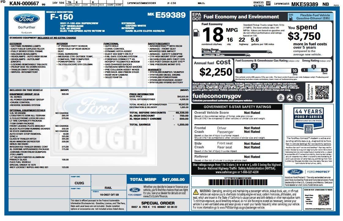 2021 Ford F-150 XL