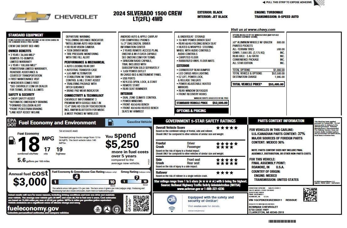 2024 Chevrolet Silverado 1500 LT (2FL)