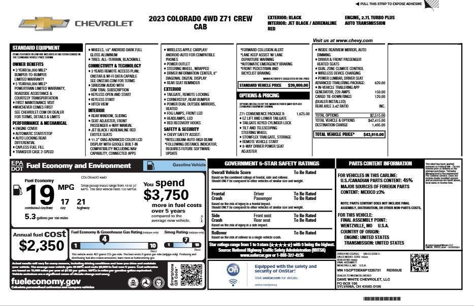2023 Chevrolet Colorado Z71