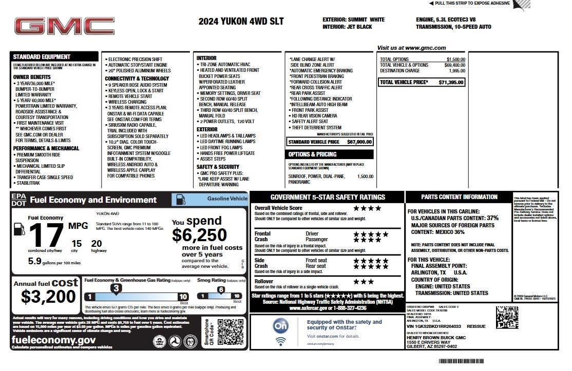 2024 GMC Yukon SLT
