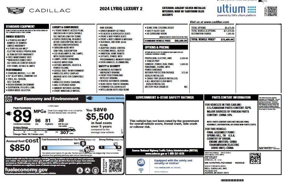 2024 Cadillac LYRIQ Luxury 2
