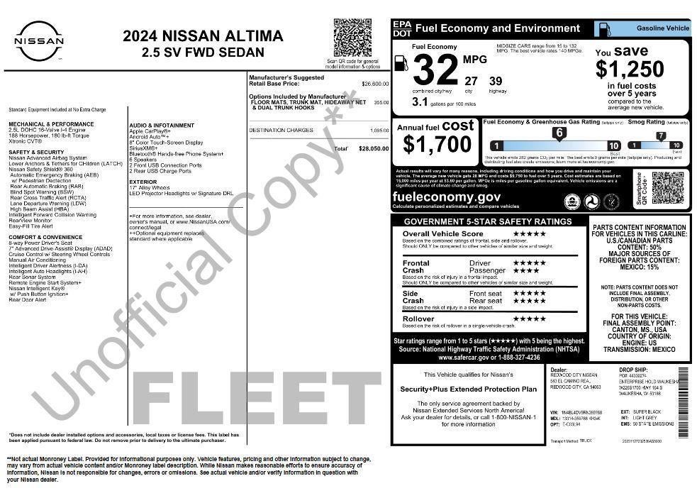 2024 Nissan Altima 2.5 SV