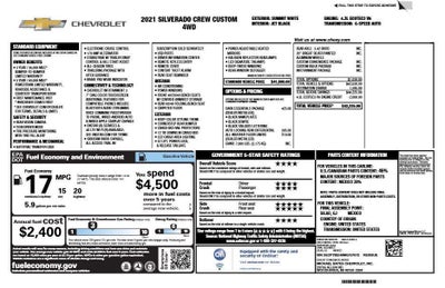 2021 Chevrolet Silverado 1500 Custom