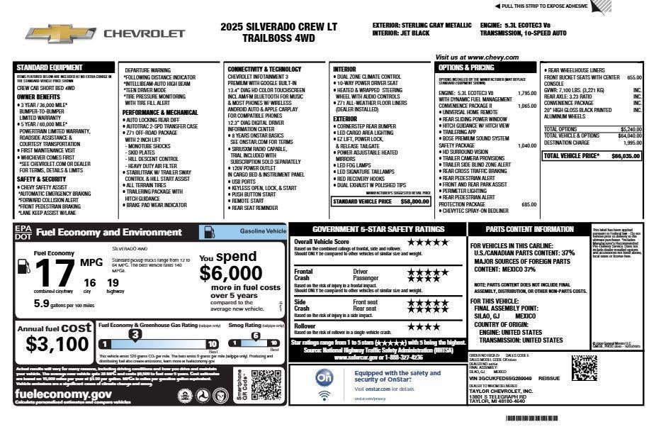 2025 Chevrolet Silverado 1500 LT Trail Boss