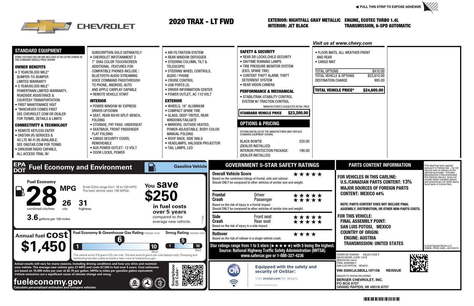 2020 Chevrolet Trax LT