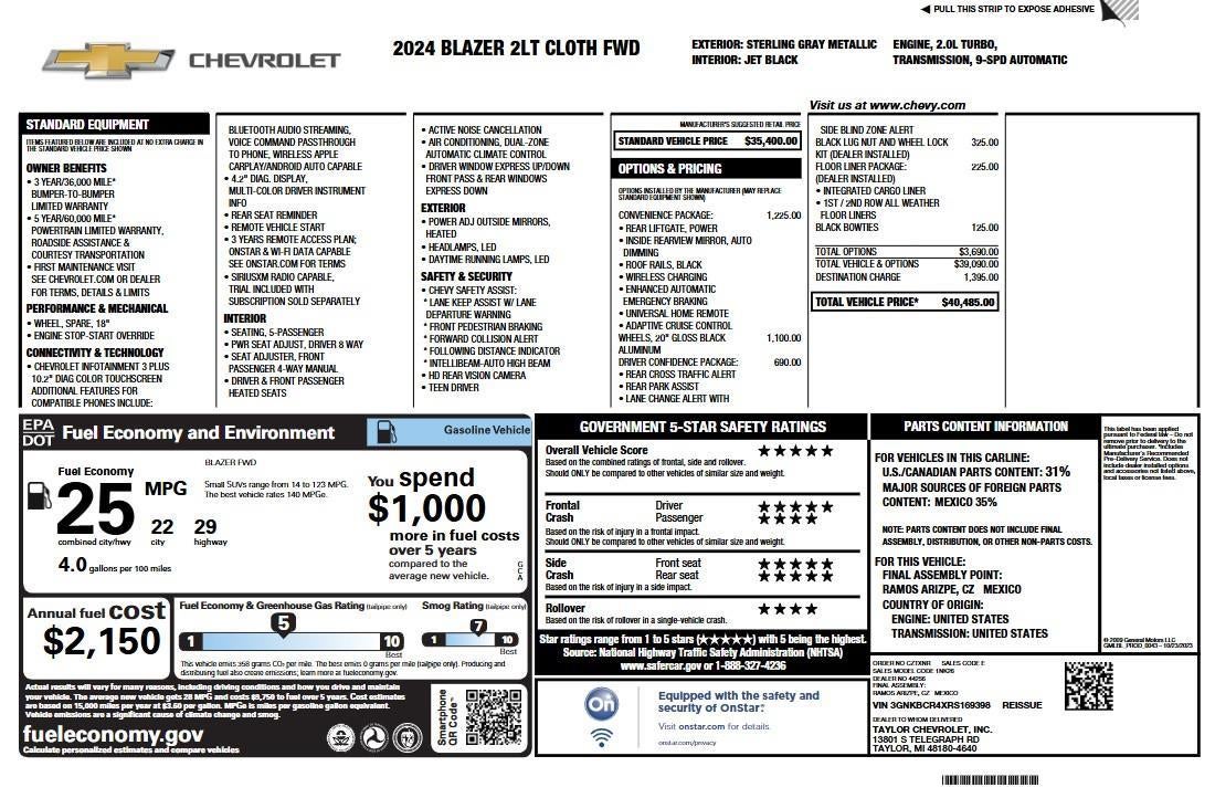 2024 Chevrolet Blazer 2LT