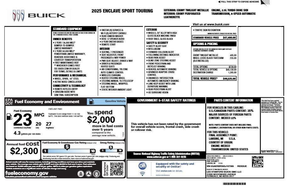 2025 Buick Enclave Sport Touring