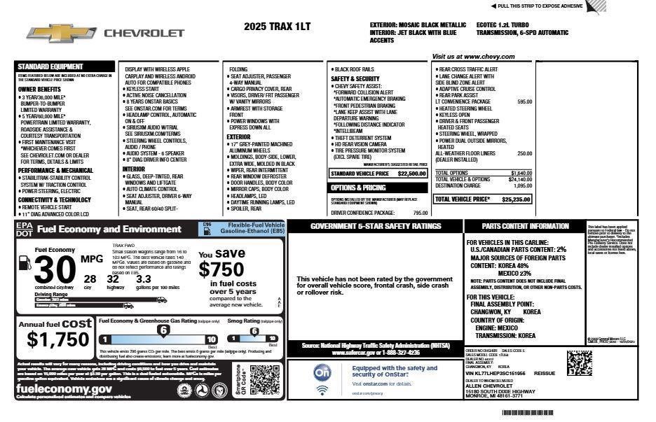 2025 Chevrolet Trax LT