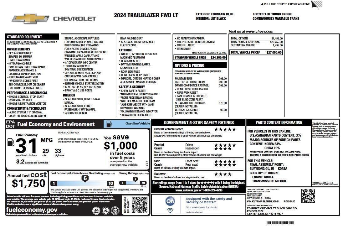 2024 Chevrolet Trailblazer LT