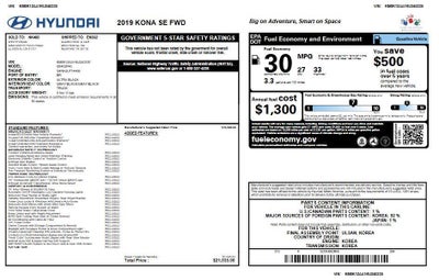 2019 Hyundai Kona SE