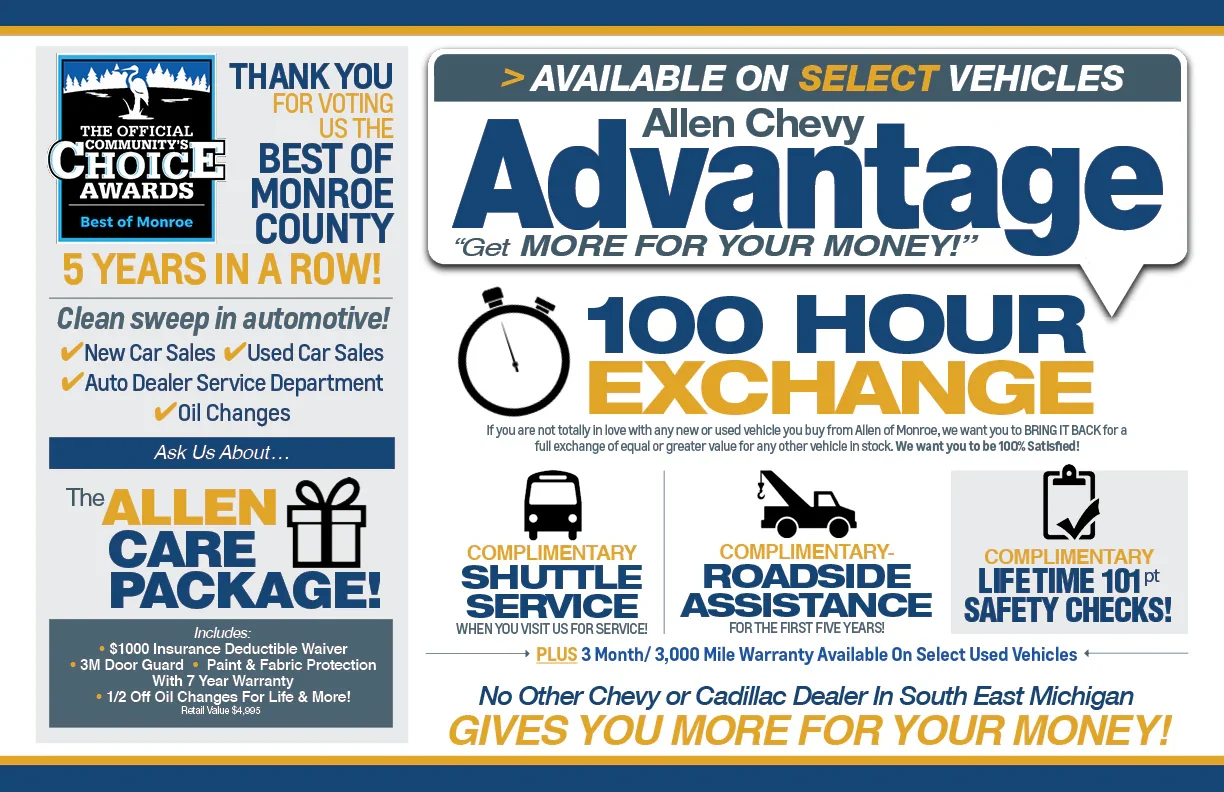 Advantages - Allen Chevrolet - MI in Monroe MI