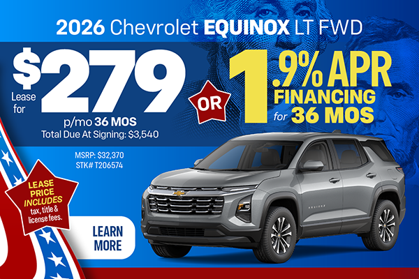 New 2026 Chevrolet Equinox LT