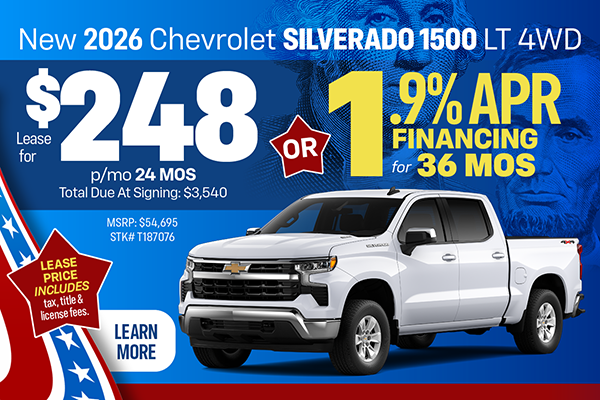 New 2026 Chevrolet Silverado Crew Cab LT