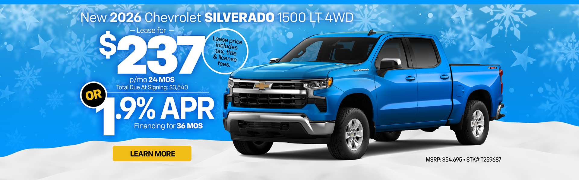 New 2026 Chevrolet Silverado Crew Cab LT