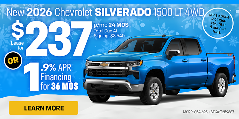 New 2026 Chevrolet Silverado 1500 LT