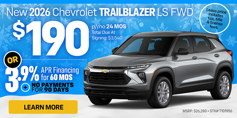 New 2026 Chevrolet Trailblazer LS