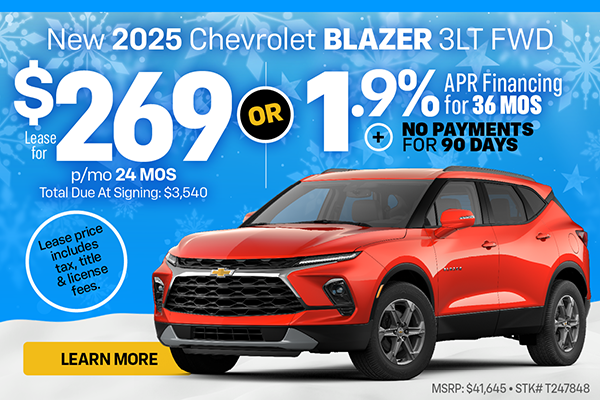 New 2025 Chevrolet Blazer 3LT AWD