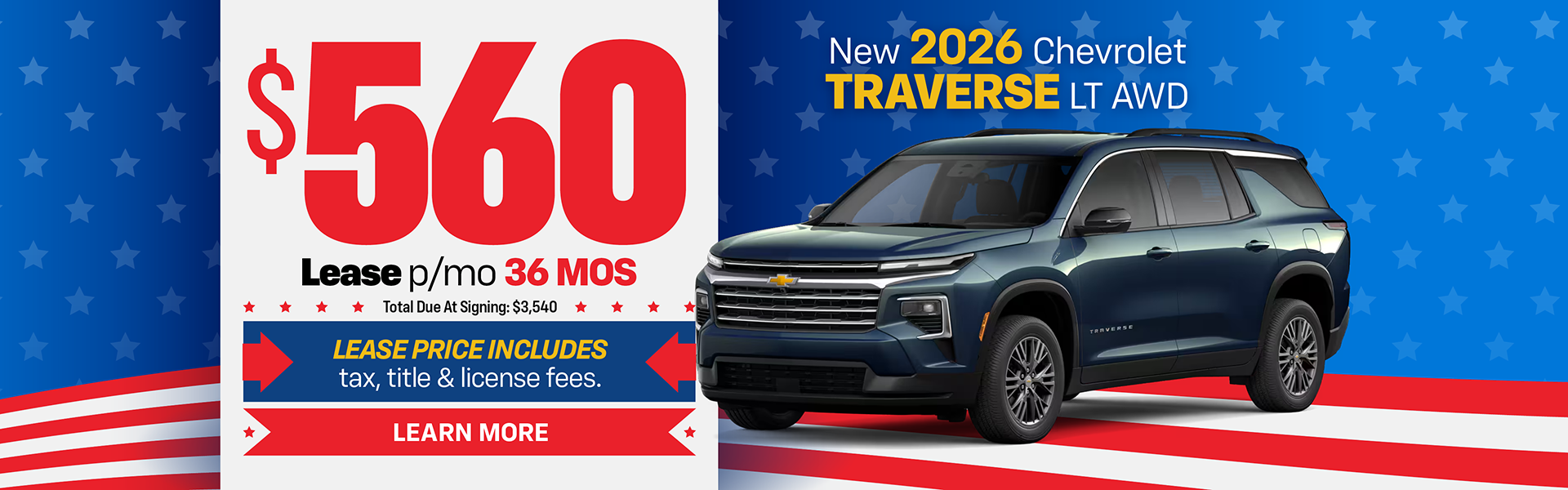 New 2026 Chevrolet Traverse