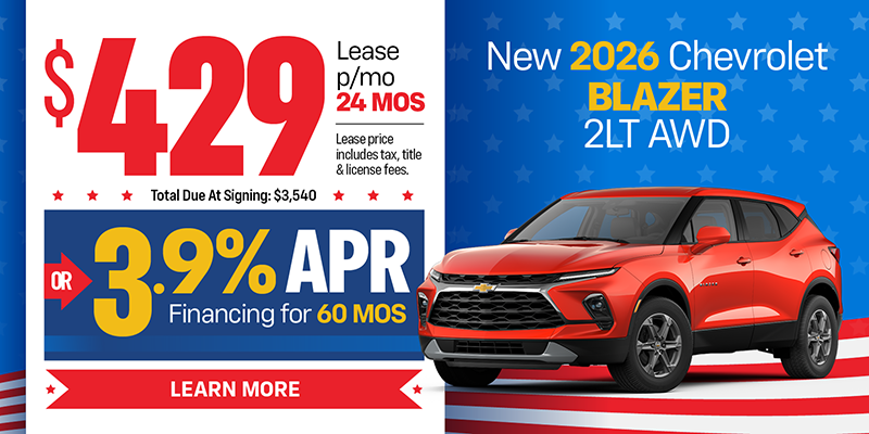 New 2026 Chevrolet Blazer