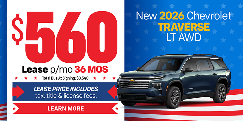 New 2026 Chevrolet Traverse