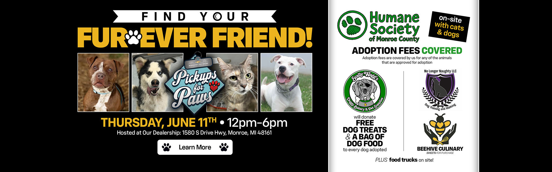 Pickups for Paws Event