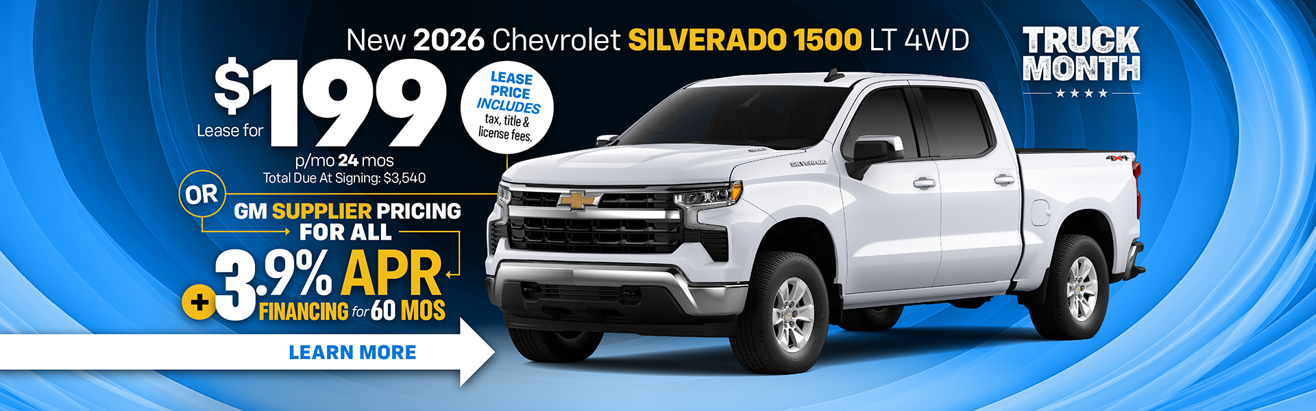 New 2026 Chevrolet Silverado Crew Cab LT