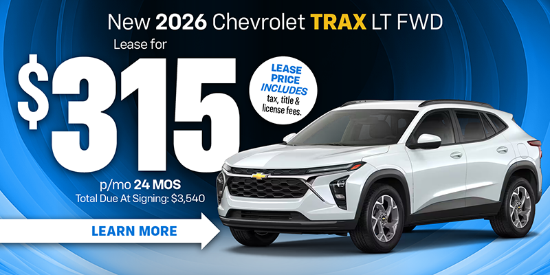 New 2026 Chevrolet Trax LT