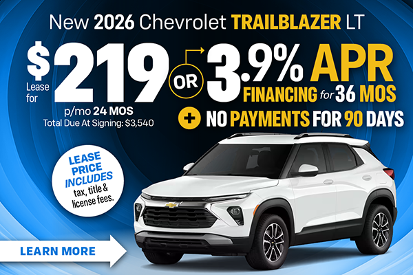 New 2026 Chevrolet Trailblazer