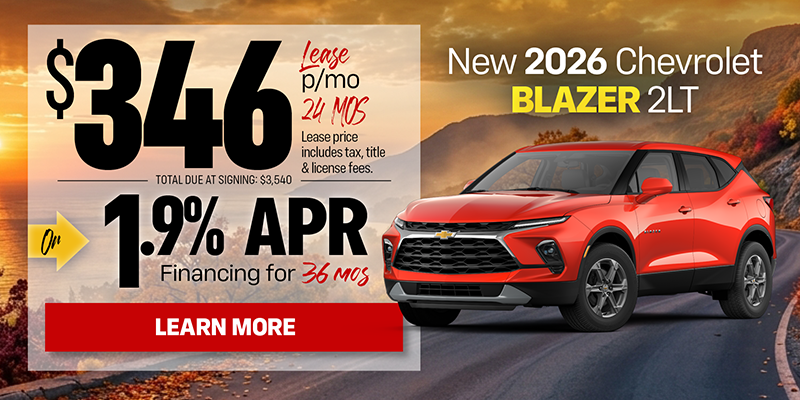New 2026 Chevrolet Blazer
